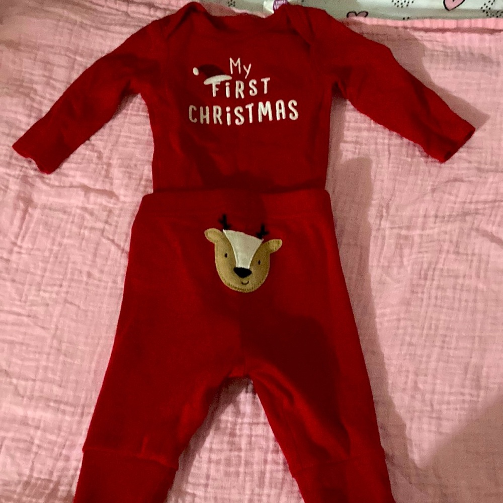My first Christmas outfit! 0-3 months CARTERS